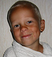 Fotot r taget p campingsemestern i Halland 22 juli 2003.